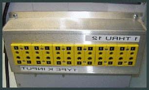 PRE-WIRED TYPE K 12-POINT T/C JACK PANEL
