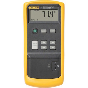 FLUKE 714 TEMPERATURE CALIBRATOR WITH CALIBRATION CERT
