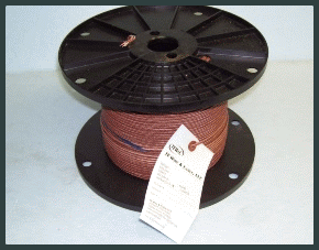 HIGH-TEMP QQ/20-K T/C SOLID WIRE (BROWN) PRICE PER FOOT